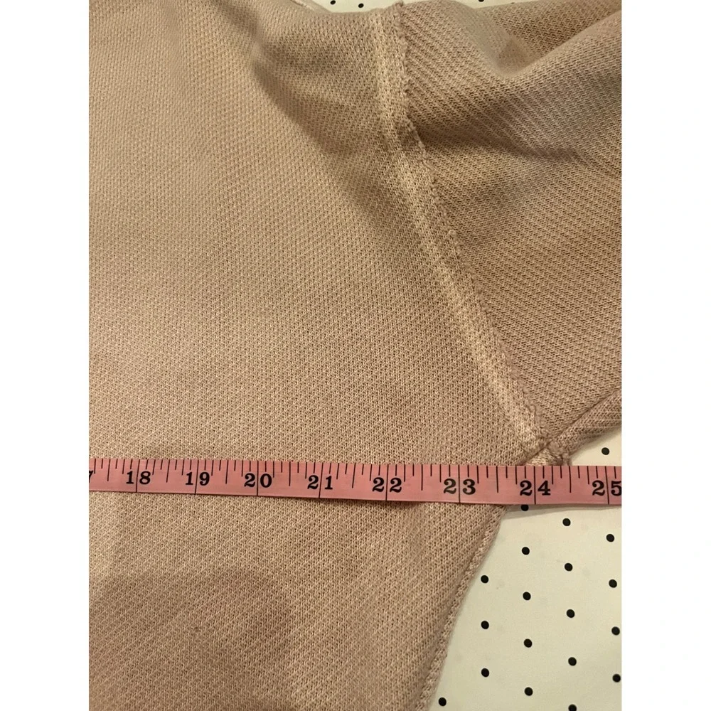 Aerie Sweatshirt Womens XS Dusty Pink Oversized Cropped Raw Seam Inside Out